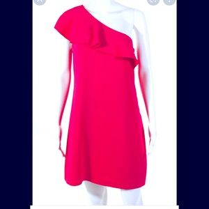 Cooper & Ella one shoulder cocktail dress